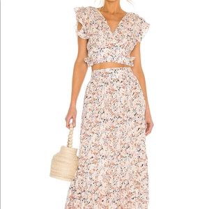 Free People Pretty Dayz Maxi Skirt and Crop Set